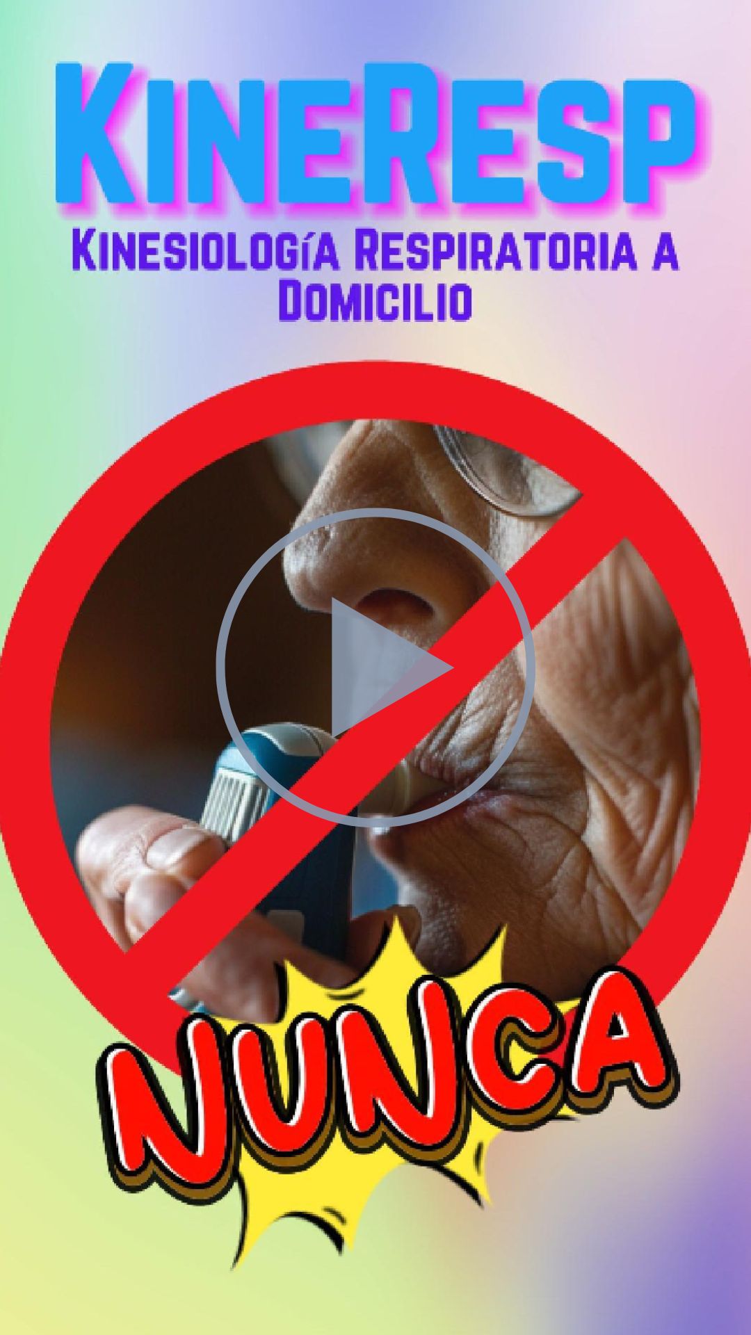 correcto uso del inhalador siempre con aerocamara