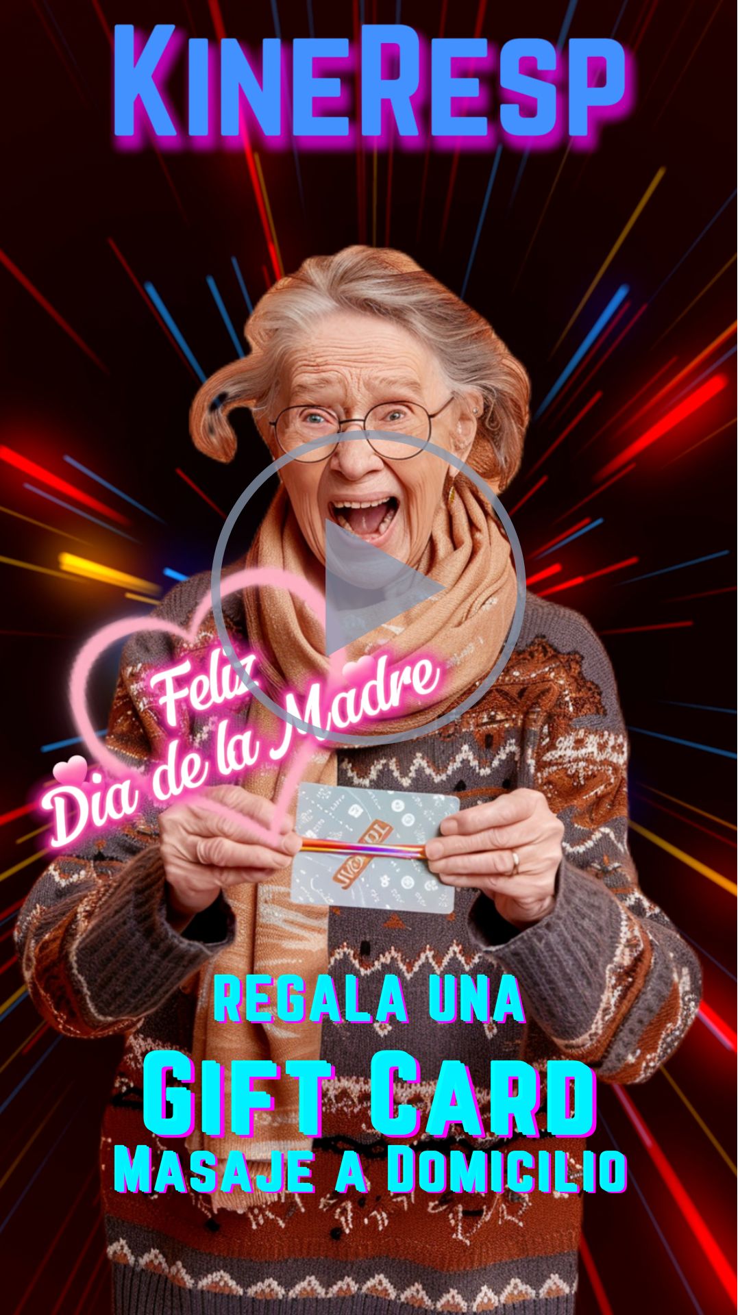 gift card masaje a domicilio dia de la madre