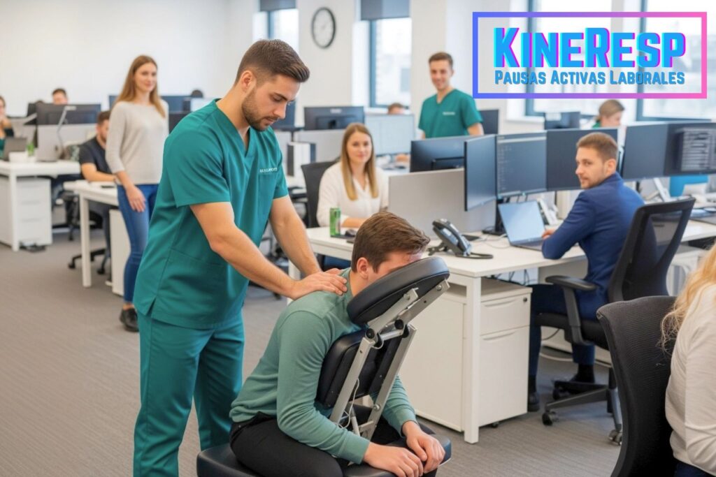 pausas activas laborales en kineresp con masaje terapeutico