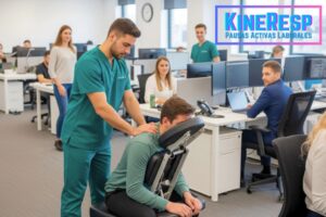 Kinesiologia a Domicilio pausas activas laborales en kineresp con masaje terapeutico