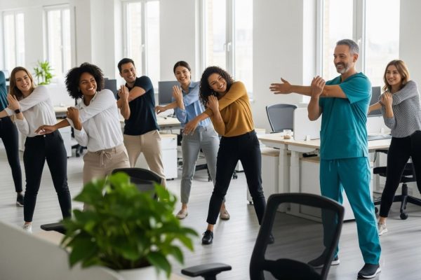 pausas activas laborales sesion de estiramiento